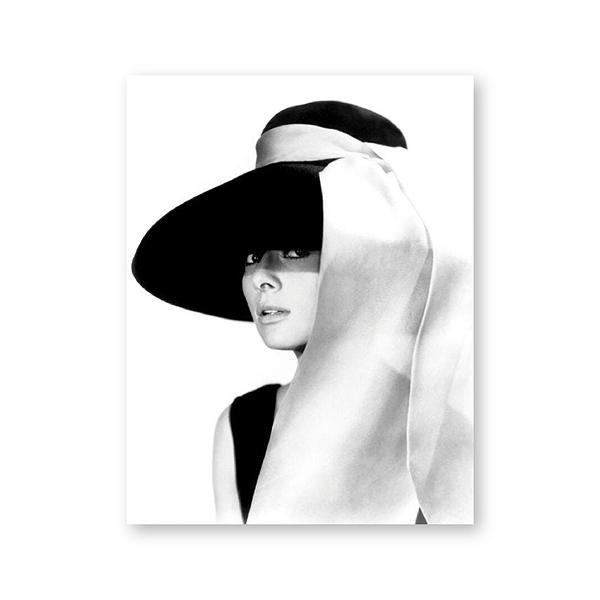 おしゃれ 額付 アートポスター絵画 壁 オードリーヘップバーン デザインNO-B【追加注文なしで、直...