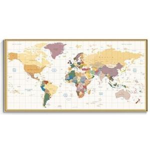 世界地図 人気 アートフレーム・アートポスター おしゃれ 絵画 デザインNO-3 A4 A3 A2