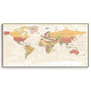 【3枚セット】世界地図 モダン アートポスター（A4フレーム付き） sketch01_ska4000748956907-1_1