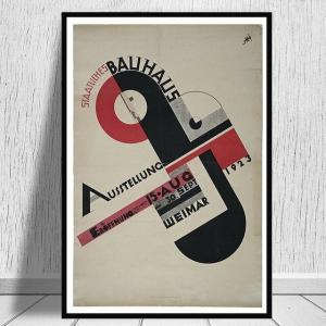 額付 アートポスター アートフレーム 抽象画バウハウス ポスター