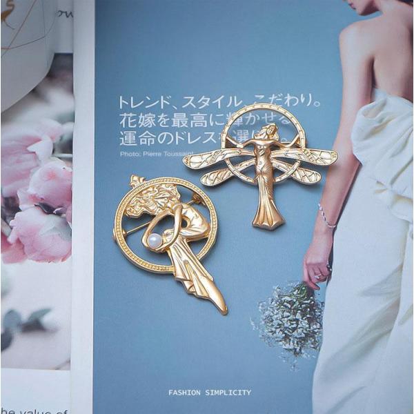 トレンド こだわり 金属バッジ ブローチ