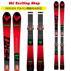 ROSSIGNOL ロシニョール 23-24 スキー板 Hero Athlete FIS SL Factory(R22) + SPX15RockerRace Hot Red  (専用金具付) FIS対応 基礎スキー レース｜ski-exciting