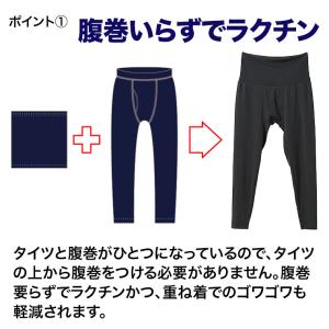 腹巻き タイツ メンズ 長 ズボン下 インナー...の詳細画像2