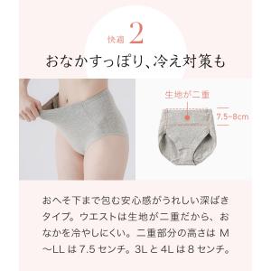 【在庫限り】すっぽり レディース ショーツ 綿...の詳細画像4