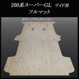 ハイエース ワゴンGL用フルフロアーマット／フローリング柄ランダム
