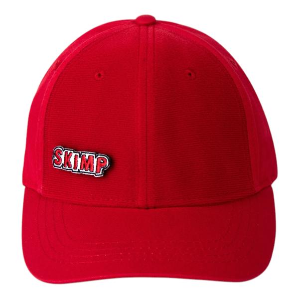 SKIMP 帽子 パッチ付【赤 レッド】