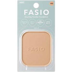 コーセー FASIO ファシオ エアリーステイ パウダーファンデーション 410 オークル 10g｜スーパービューティー Yahoo!店