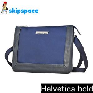 Helvetica bold(ヘルベチカボールド)　BRANCH(ブランチ)　2wayサコッシュ　BRANCH-06　ネイビー　サコッシュ ショルダーバッグ クラッチバッグ 本革 日本製｜skipspace