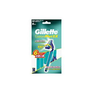 ◆6個セット/P&G Gillette ジレット カスタムプラスEX 首振式 6本入 [P&G(プロクター・アンド・ギャンブル)]