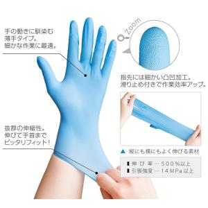 EBISU エビス ニトリル手袋 パウダーフリ...の詳細画像1