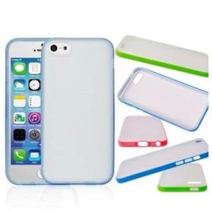 iPhone5cケース ホワイトベース POPカラーソフトハードケース（1/2/3/4/5）