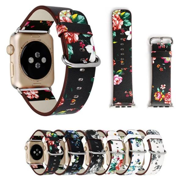 一部即納あり Apple Watch belt バンド アップルウォッチ ベルト アンティークな花柄...