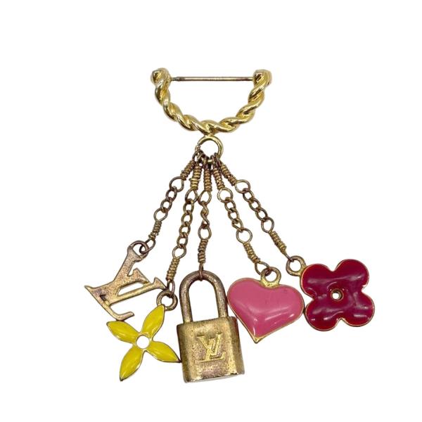 LOUIS VUITTON ルイヴィトン ブローチ ブロッシュ・スウィート モノグラム 5チャーム ...