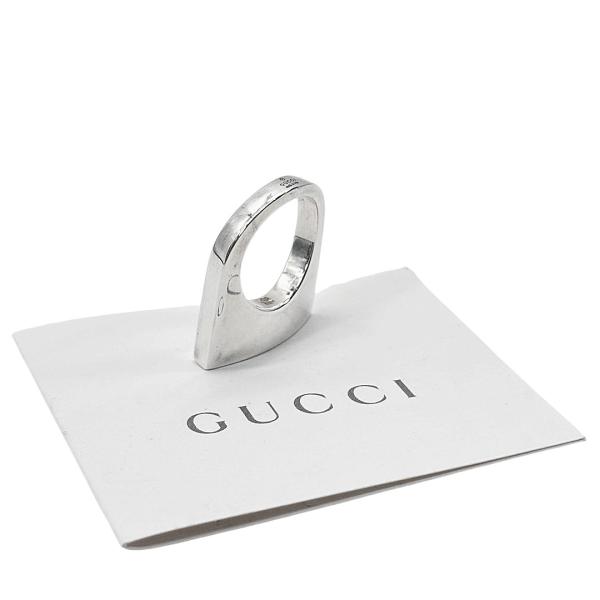 GUCCI グッチ スクエアリング 指輪 925 シルバー 約9号