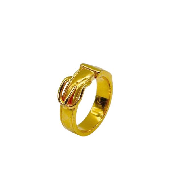 HERMES エルメス スカーフリング サンチュール メタル ゴールド