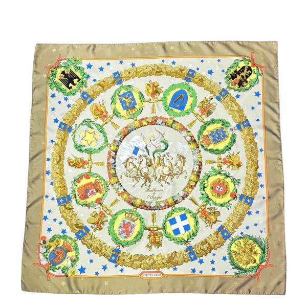 HERMES エルメス スカーフ カレ90 『Emblemes de L'Europe(ヨーロッパの...