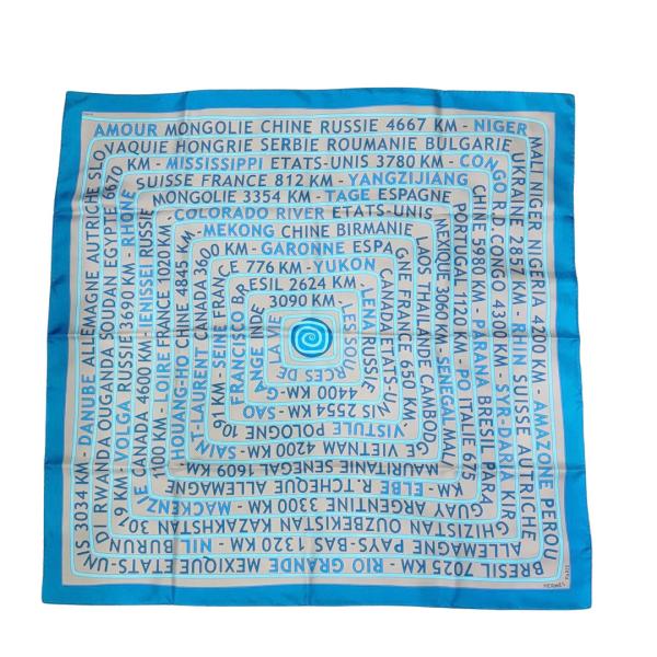 HERMES エルメス スカーフ カレ90 『LES SOURCES DE LA VIE(生命の源)...