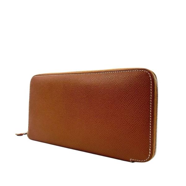 HERMES エルメス ラウンドファスナー 長財布 アザップ シルクイン ロング ヴォー・エプソン ...