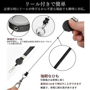 名札ケース 首下げ IDカードホルダー リール...の詳細画像3