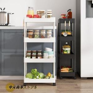 すき間収納ワゴン スリムトローリー 幅 15c...の詳細画像1