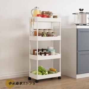 すき間収納ワゴン スリムトローリー 幅 15c...の詳細画像4