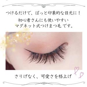 つけまつげ マグネット式 レディース 磁石 磁...の詳細画像1