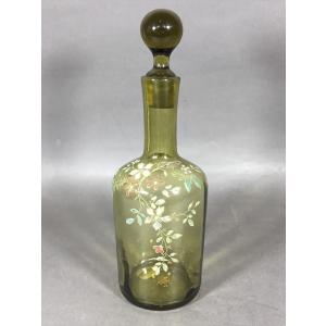 ヴィンテージ カットグラス 工芸ガラス 切子 香水瓶 栓付瓶 : SK STORE