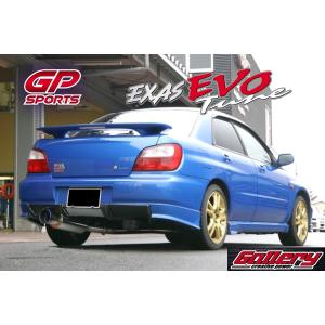 GDB GGB インプレッサWRX STi EJ20ターボ車用 GP SPORTS Evo Tune 砲弾左出しマフラー JASMA認定 車検対応 チタンスライドテール｜skt-gallerykanagawa