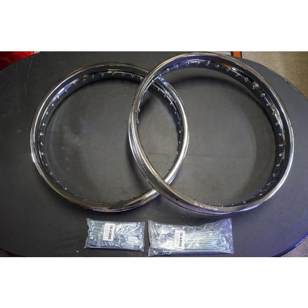 カワサキZ1/Z2/KZ900/H2/H1F　　フロント＆リアリム　スポークセット　40穴　1.85...