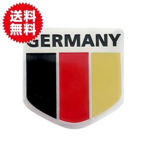 ドイツ 車 ステッカー 国旗 フラッグ アルミ プレート シール 立体 エンブレム 応援 サッカー W杯 オリンピック