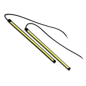 車 デイライト LED 防水 20cm 2本セット 車 バーライト 車用デイライト 4mm 12V 5W 強力 ムラ無し 全面発光 爆光 COB パネル イルミ 明るい 自動車 カー用品
