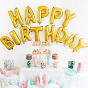 在庫処分 誕生日 バルーン HAPPY BIRTHDAY 文字 風船 バースデー 誕生日パーティー サプライズ セレクト ペット
