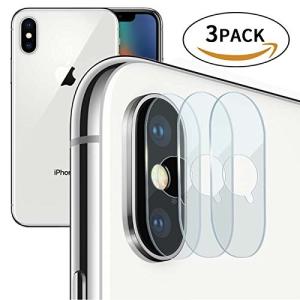 【3pack】iPhoneXR カメラ保護フィルム iPhone X フィルム ガラスフィルム 全面保護 自動吸着 9H硬度の液晶保護 耐指紋 日本旭硝子素材採用