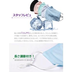 マスク 冷感 5枚セット 洗える おしゃれ 冷...の詳細画像3
