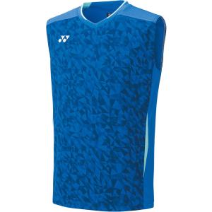 Yonex ヨネックス メンズゲームシャツ（ノースリーブ） ブルー 10524-002 テニス トレーニングウェアー｜sky-spo