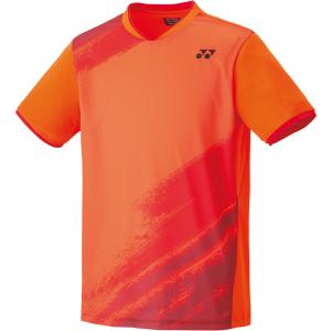 Yonex ヨネックス ユニゲームシャツ（フィットスタイル）オレンジ 10541-005 テニス トレーニングウェアー｜sky-spo