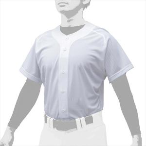 MIZUNO ミズノ シャツ・オープンタイプ スーパーホワイト 野球 ユニフォーム 12JC0F4391｜sky-spo
