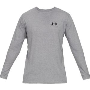 UNDER ARMOUR アンダーアーマー LEFT CHEST LS SLE/BLK ブラック 1329585-036 Tシャツ｜sky-spo