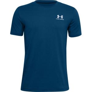 UNDER ARMOUR アンダーアーマー LEFT CHEST SS GRB/WHT ホワイト 1351876-581 レフトチェスト Tシャツ｜sky-spo