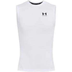 UNDERARMOUR アンダーアーマー 31UAヒートギアアーマー コンプレッション WHITE/BLACK 1361522-100 スポーツ｜sky-spo