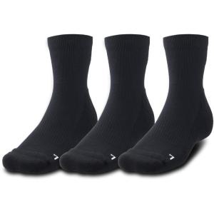 UNDERARMOUR アンダーアーマー UA QUARTER SOCKS ソックス (3P) ブラック 1371936-001 バスケット ソックス 靴下｜sky-spo