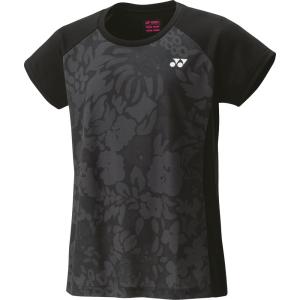 Yonex ヨネックス ウィメンズ ドライTシャツ ブラック 16633-007 テニス ウェアー｜sky-spo