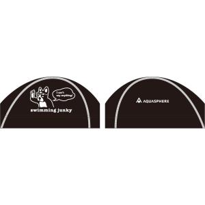 アクアスフィア メッシュキャップ BLK/WHT M 255050 水泳 スイミング 水泳帽