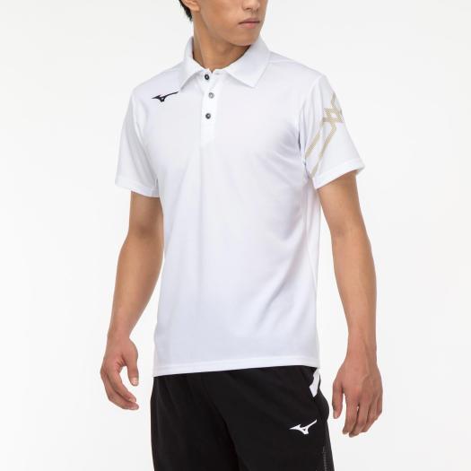 MIZUNO（ミズノ） ポロシャツ ホワイト スポーツトレーニング ウェアー