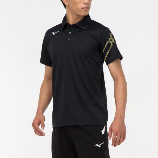 MIZUNO（ミズノ） ポロシャツ ブラック スポーツトレーニング ウェアー