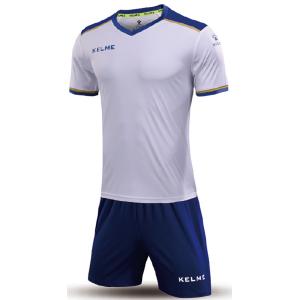 KELME ケレメ フットボールシャツ&パンツセット WH ロイヤルブルー 3871001-104 フットサル ウェアー｜sky-spo