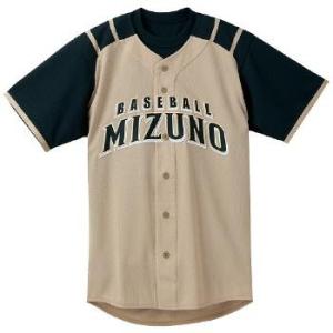 MIZUNO ミズノ ２０１１年北海道日本ハムファイターズ型 シャツ・オープンタイプ メッシュ ゴー...