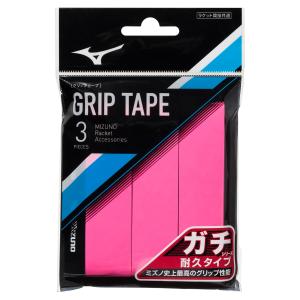 MIZUNO ミズノ ガチグリップ（耐久タイプ）3P ピンク テニス イクイップメント｜sky-spo