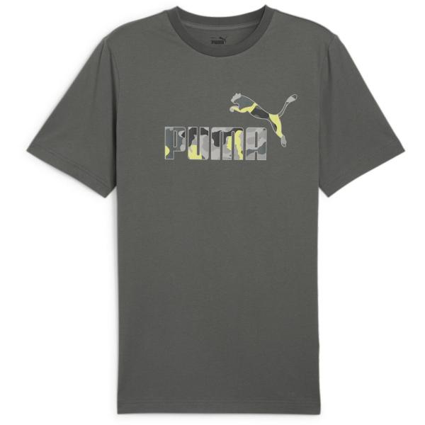 PUMA プーマ ESS CAMO グラフィック Tシャツ MINERAL GRAY 678370-...