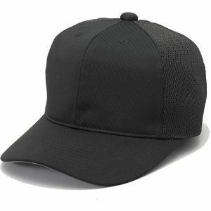 SSK エスエスケイ 角ツバ６方型半メッシュベースボールキャップ ブラック 野球帽 キャップ｜sky-spo